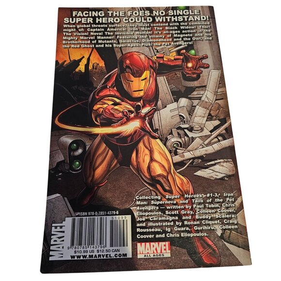 Avengers Iron Man Captain America Thor Paperback Graphic Novel Comic Book Marvel - Picture 3 of 8